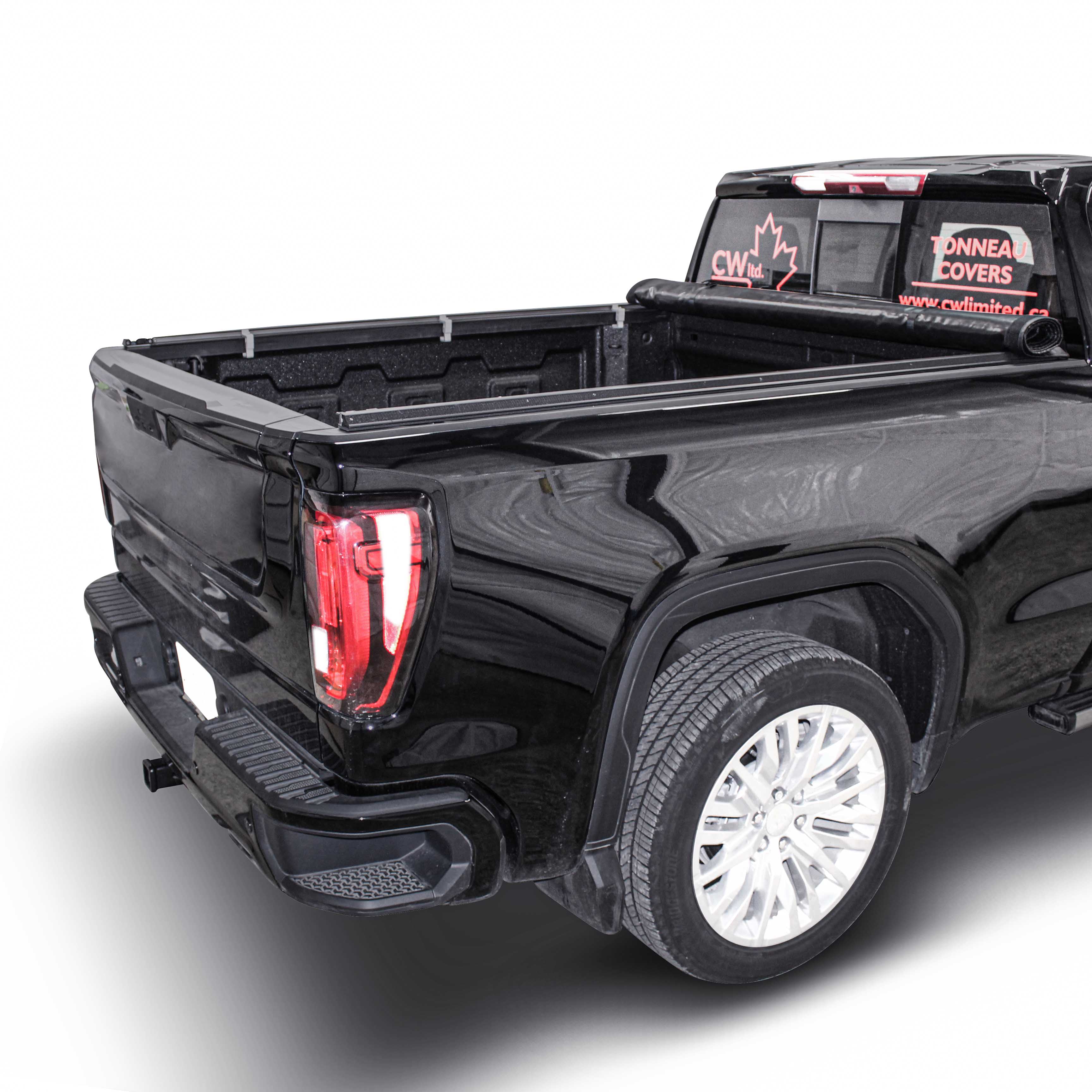 5.5FT Soft Roll up Truck Bed Tonneau Cover for 2009-2023 Ford F150 F-150 on  Top 